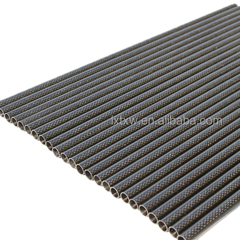 glossy matte telescopic 3K weave twill plain extension carbon fiber pole