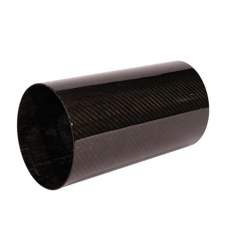 chopped transparent oval carbon fiber tube for sale