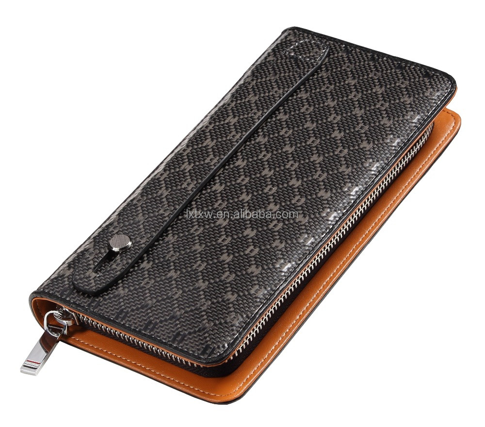 high quality carbon fiber hangbag,carbon fiber wallet,popular design carbon fiber leather bag,business men wallet